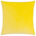 Yellow-Peach Crush - Back - Paoletti Mentera Velvet Floral Cushion Cover