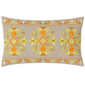 Yellow - Front - Furn Kalina Embroidered Cushion Cover