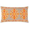 Orange - Front - Furn Kalina Embroidered Cushion Cover