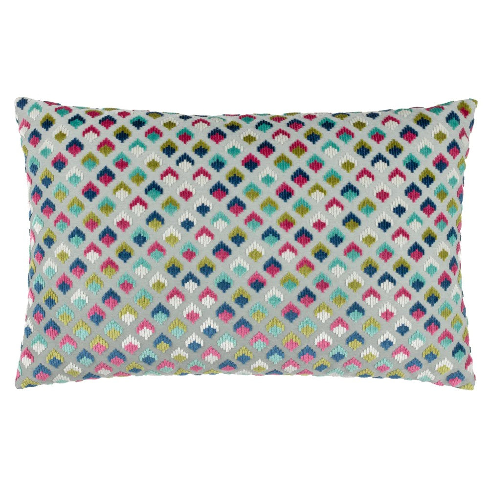 Multicoloured - Front - Paoletti Lexington Jacquard Velvet Cushion Cover