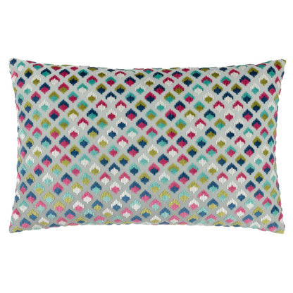 Multicoloured - Front - Paoletti Lexington Jacquard Velvet Cushion Cover