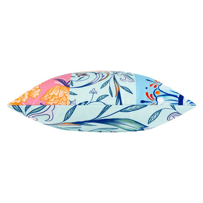 Multicoloured - Side - Furn Azzar Floral Outdoor Cushion Cover