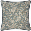 Petrol-Mink - Front - Evans Lichfield Chatsworth Topiary Piped Cushion Cover