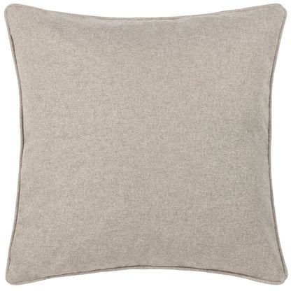 Grey - Front - Furn Dawn Piping Detail Textured Cushion Cover