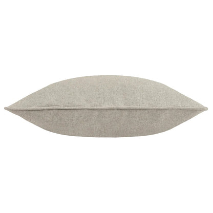 Grey - Back - Furn Dawn Piping Detail Textured Cushion Cover