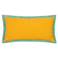 Ochre-Marine - Back - Paoletti Casa Embroidered Cushion Cover