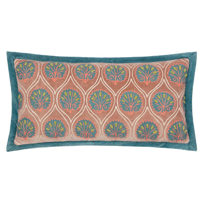 Rose-French Blue - Front - Paoletti Casa Embroidered Cushion Cover