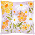 Lilac-Peach - Front - Wylder Country Wild Flowers Outdoor Cushion Cover