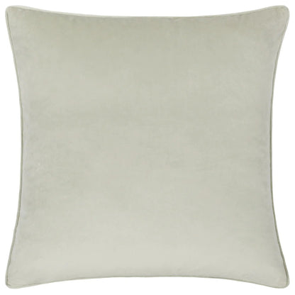 Peach-Vine Green - Back - Wylder Piped Velvet Passion Flower Cushion Cover