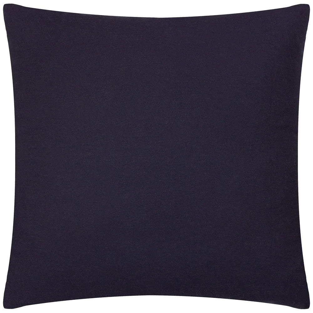 Black - Back - Wylder Tropics Wilds Cotton Tropical Cushion Cover