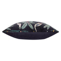 Black - Side - Wylder Tropics Wilds Cotton Tropical Cushion Cover