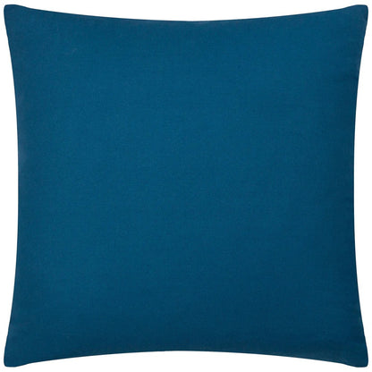 Navy - Back - Wylder Tropics Wilds Cotton Tropical Cushion Cover