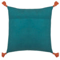 Blue - Back - Wylder Bolais Tassel Square Cushion Cover