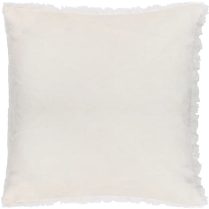Dreamy Cream - Back - Heya Home Faux Fur Fluff Ball Cushion Cover