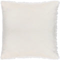 Dreamy Cream - Back - Heya Home Faux Fur Fluff Ball Cushion Cover