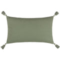 Eucalyptus - Back - Yard Caliche Tassel Textured Cushion Cover