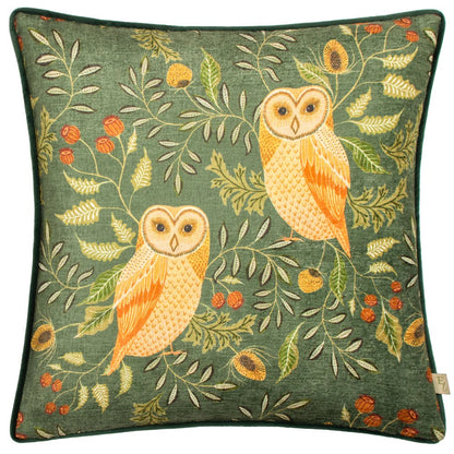 Bottle - Front - Evans Lichfield Hawthorn Chenille Owl Cushion Cover