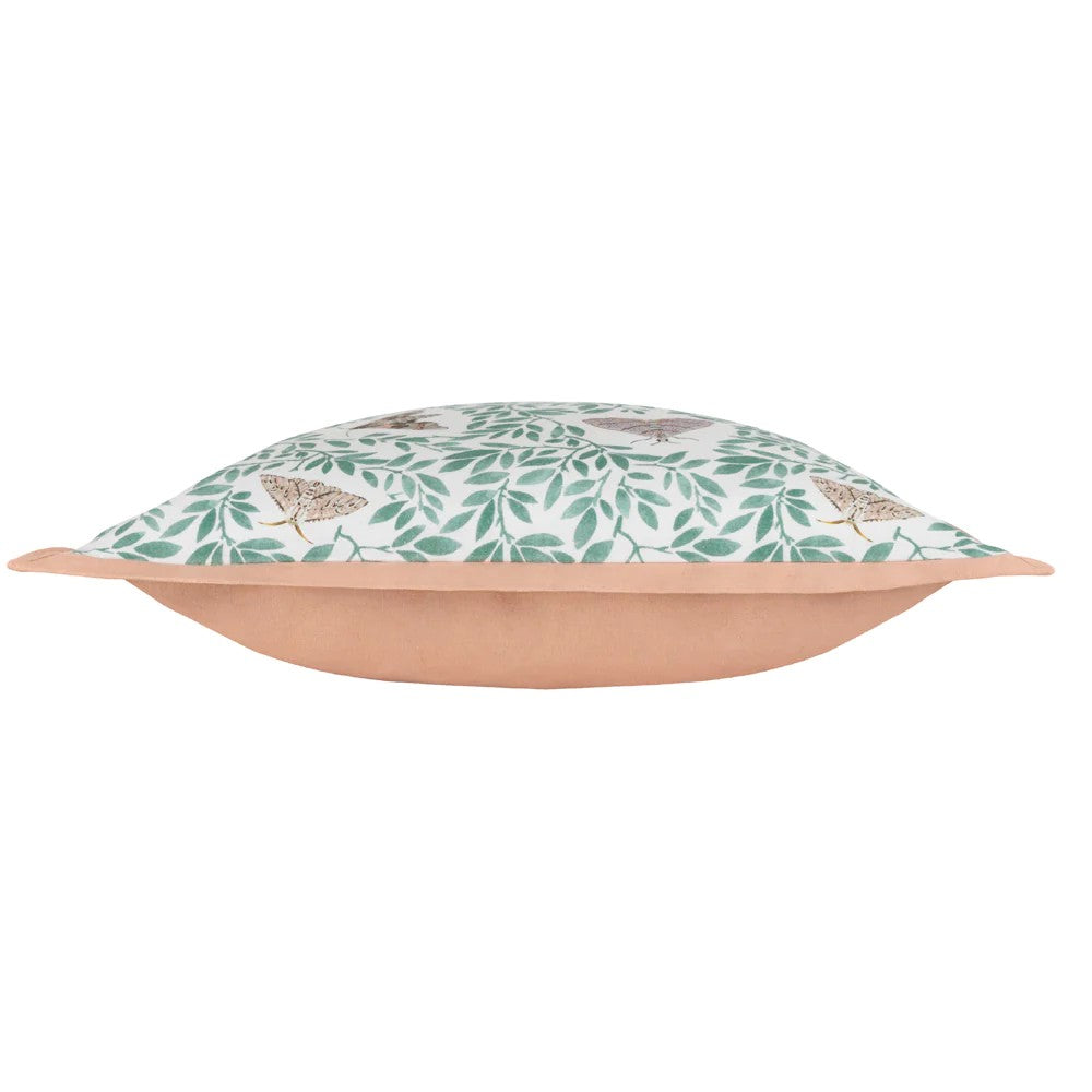 Pale Pink - Side - Wylder Moth Cushion Cover