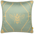 Eau De Nil - Front - Furn Bee Deco Geometric Cushion Cover