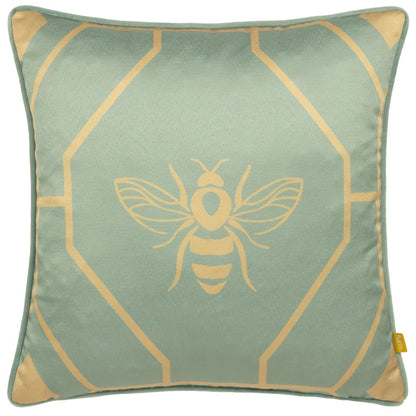 Eau De Nil - Front - Furn Bee Deco Geometric Cushion Cover