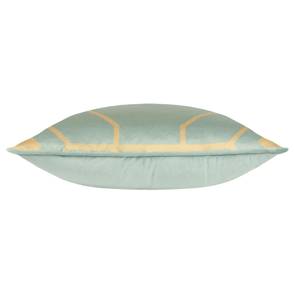 Eau De Nil - Side - Furn Bee Deco Geometric Cushion Cover