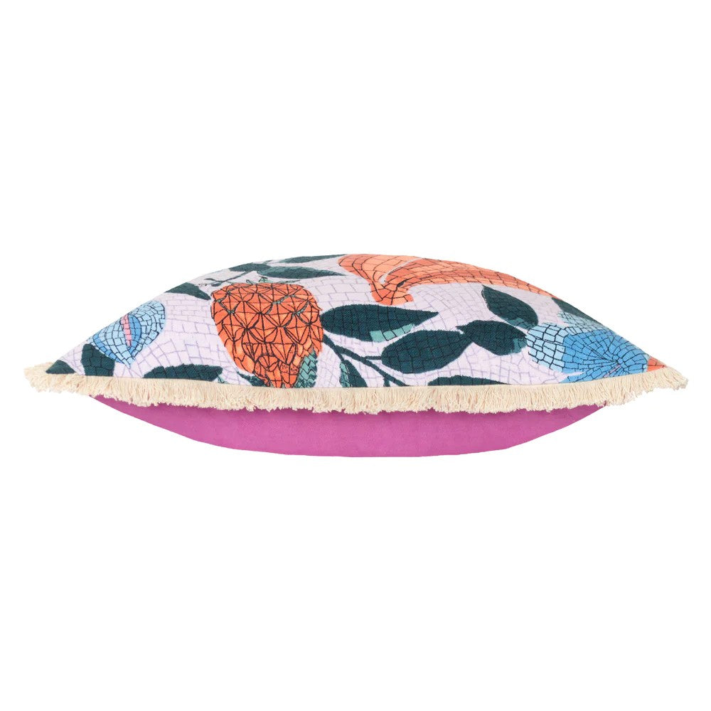 Lilac - Side - Furn Cypressa Floral Mosaic Cushion Cover