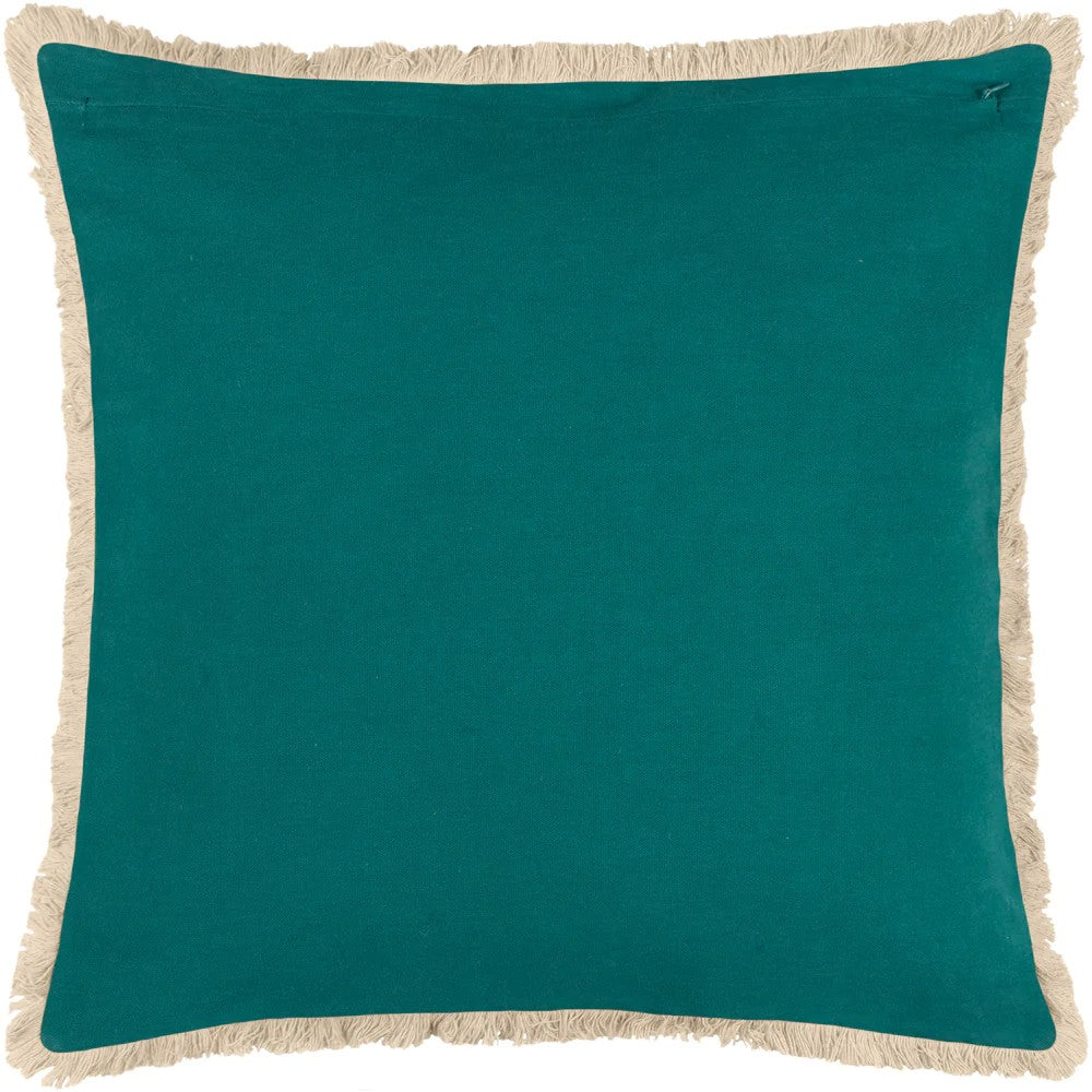 Teal - Back - Furn Cypressa Floral Mosaic Cushion Cover