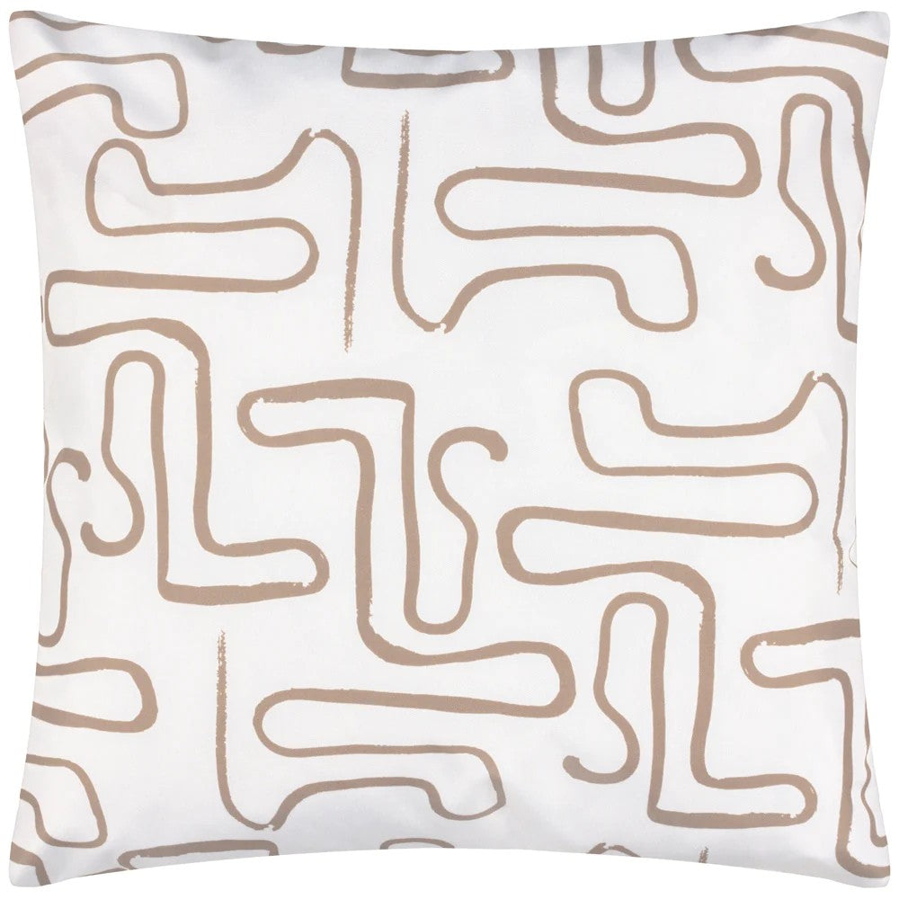 Natural - Back - Furn Klay Printed Outdoor Cushion Cover