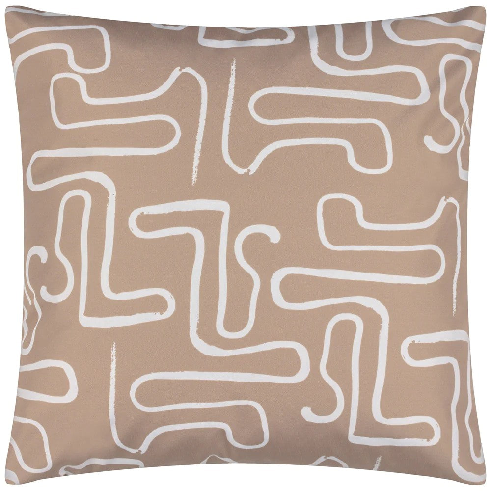 Natural - Front - Furn Klay Printed Outdoor Cushion Cover