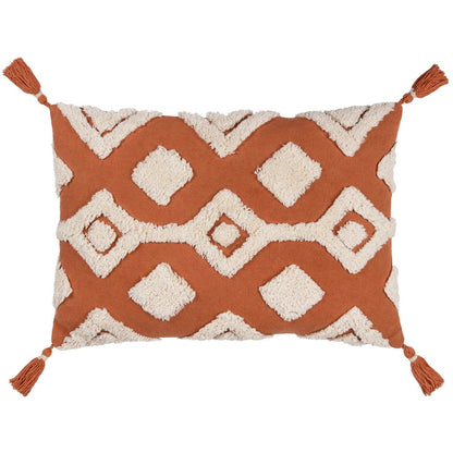 Brick - Front - Furn Dharma Tufted Cushion Cover