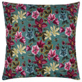 Teal - Back - Wylder Midnight Garden Bee Outdoor Cushion Cover