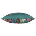 Teal - Side - Wylder Midnight Garden Bee Outdoor Cushion Cover