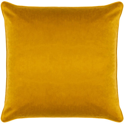 Yellow - Back - Wylder Manor Piped Velvet Bee Cushion Cover