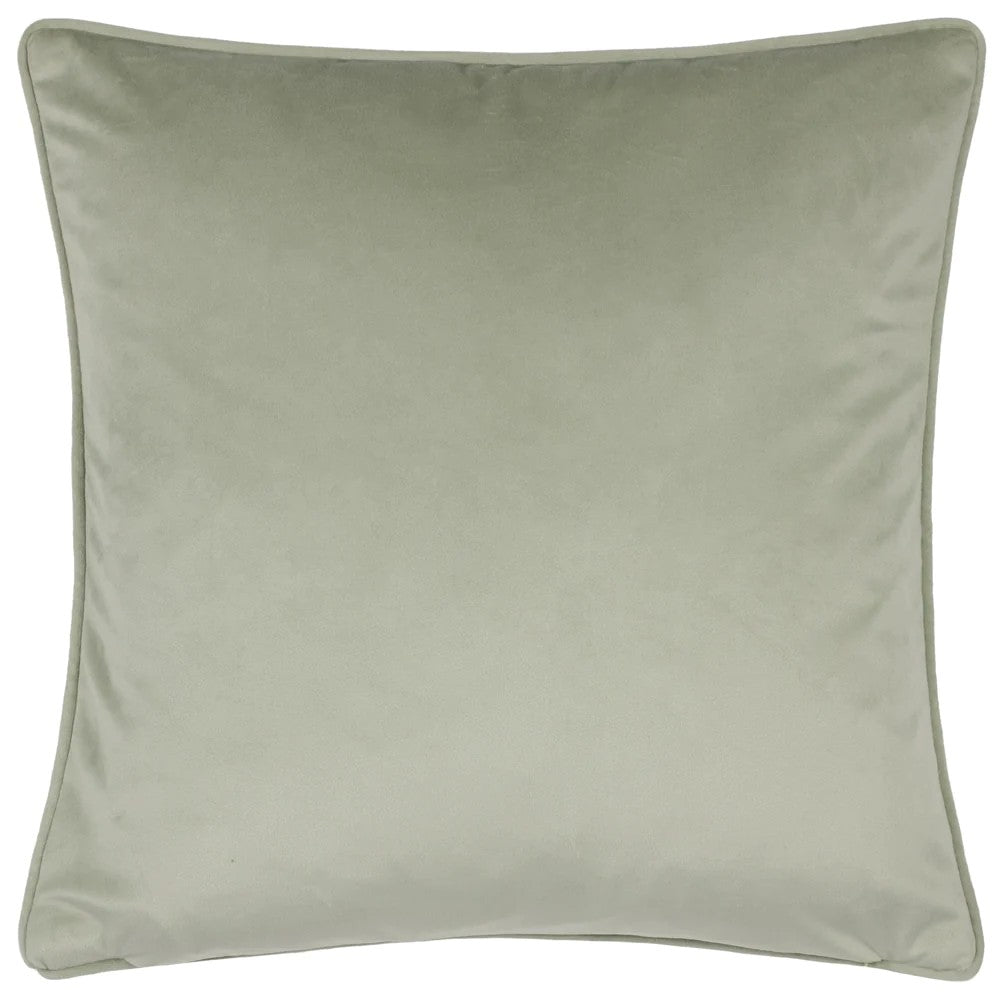 Teal - Back - Wylder House Of Bloom Celandine Piped Cushion Cover