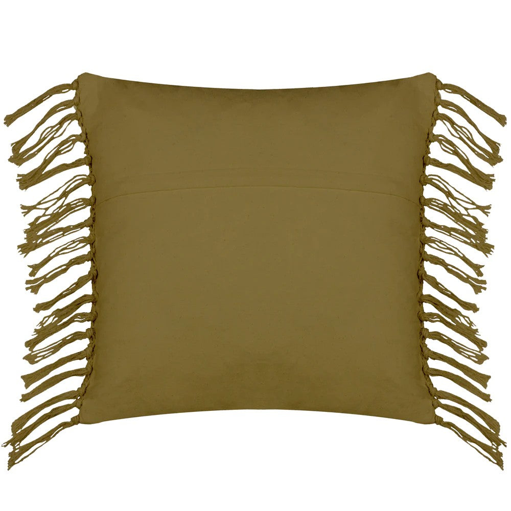 Khaki Green - Back - Yard Nimble Knitted Cushion Cover