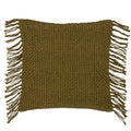 Khaki Green - Front - Yard Nimble Knitted Cushion Cover