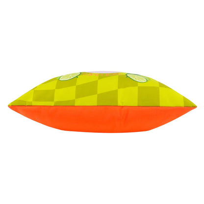 Lime - Side - Furn Margarita Time Abstract Outdoor Cushion Cover