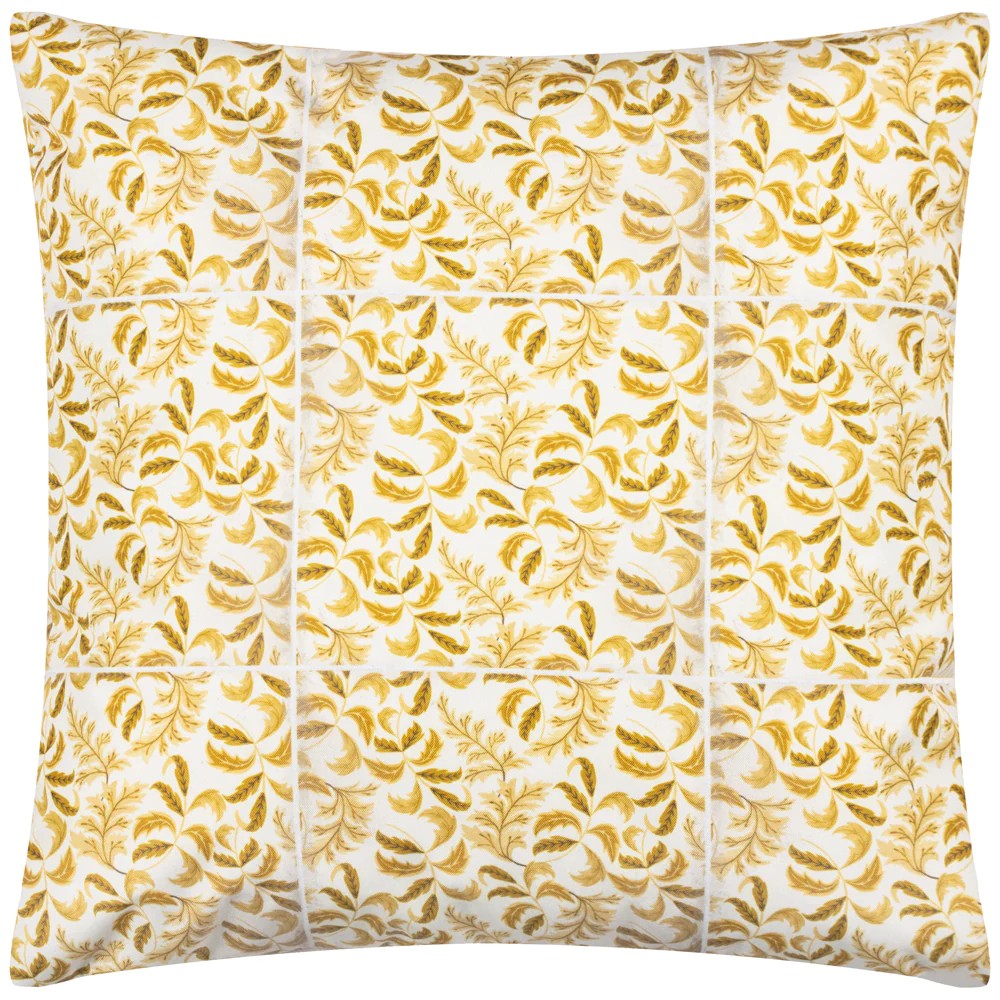 Saffron - Front - Paoletti Minton Tile Outdoor Cushion Cover