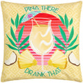 Yellow - Front - Furn Pina There Abstract Outdoor Cushion Cover