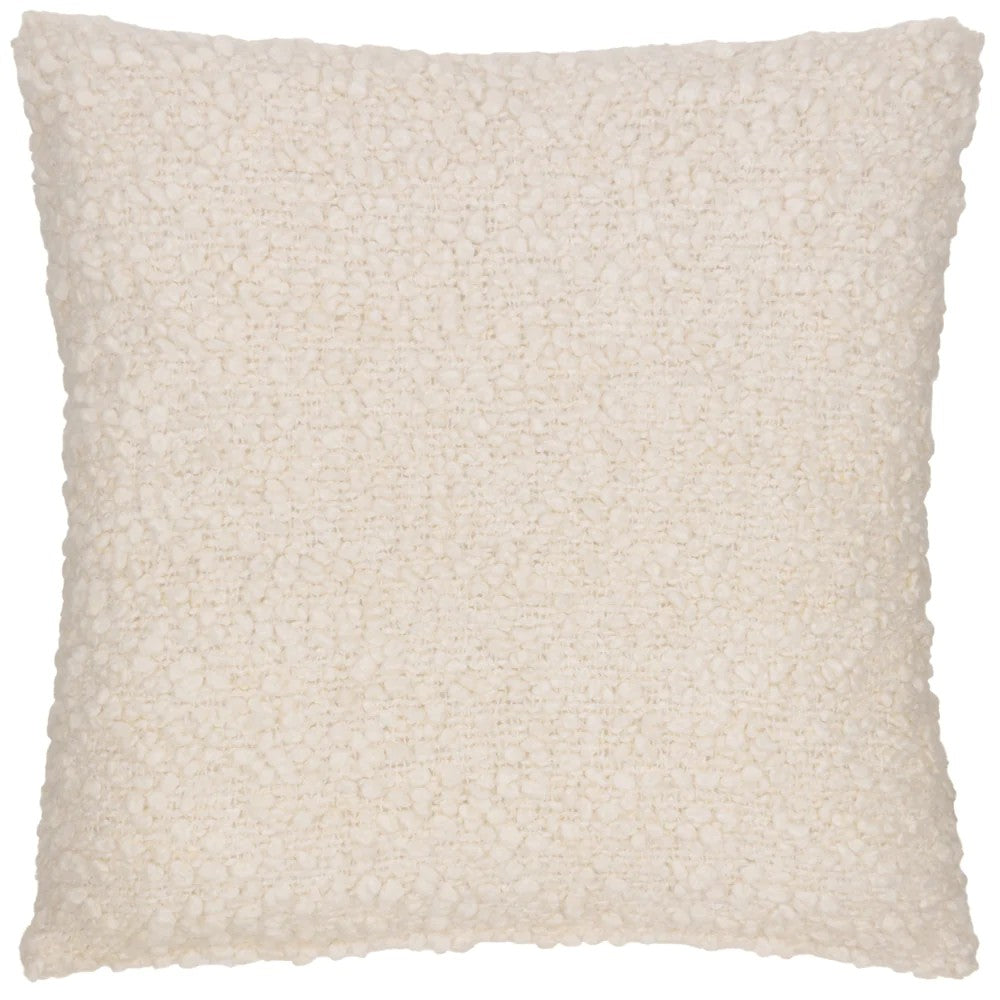 Ecru - Front - Yard Ulsmere Bouclé Cushion Cover