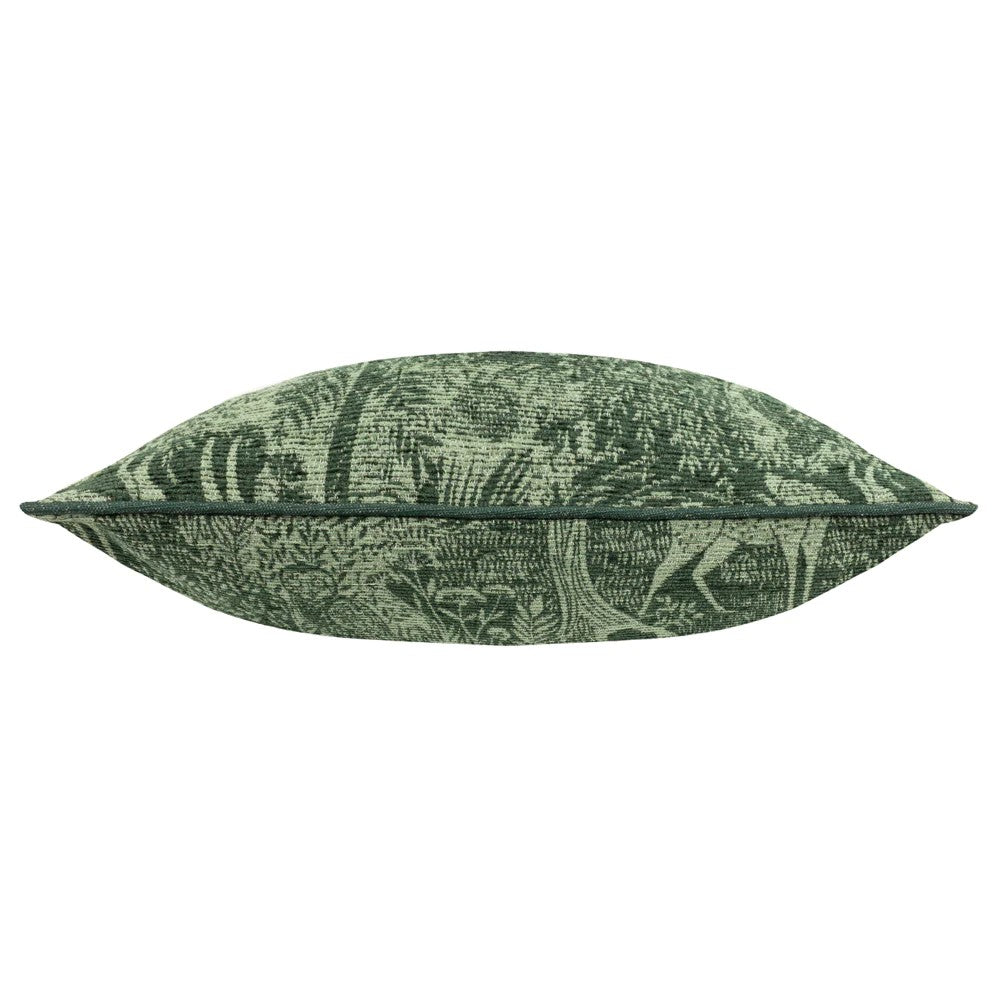 Emerald - Back - Furn Winter Woods Chenille Animals Cushion Cover