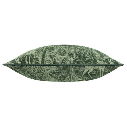 Emerald - Back - Furn Winter Woods Chenille Animals Cushion Cover