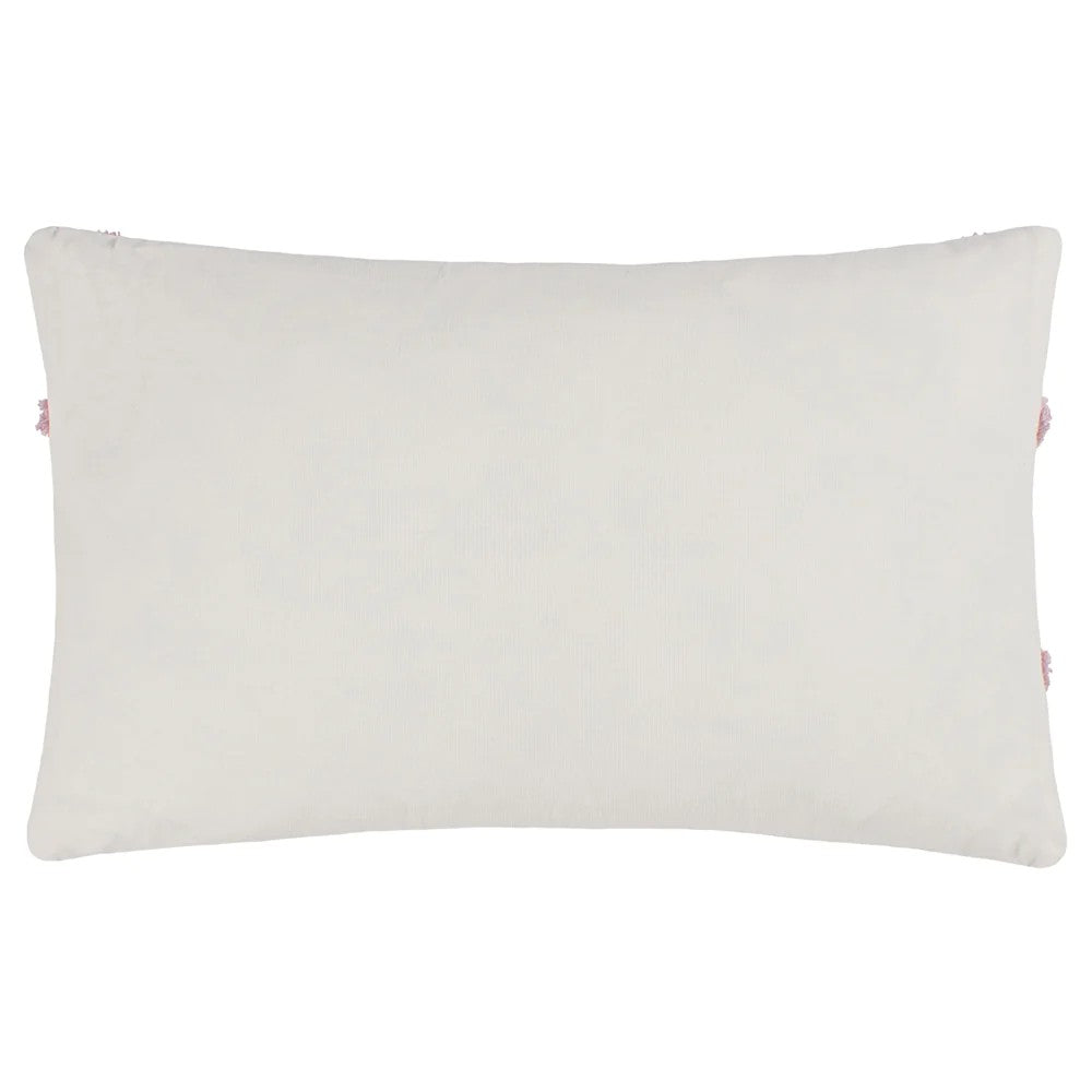 White-Multicoloured - Back - Heya Home Joy Tufted Cushion Cover