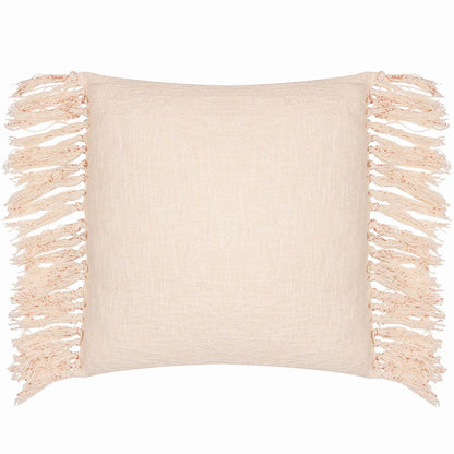 Pecan - Back - Yard Saku Fringed Blossom Cushion Cover