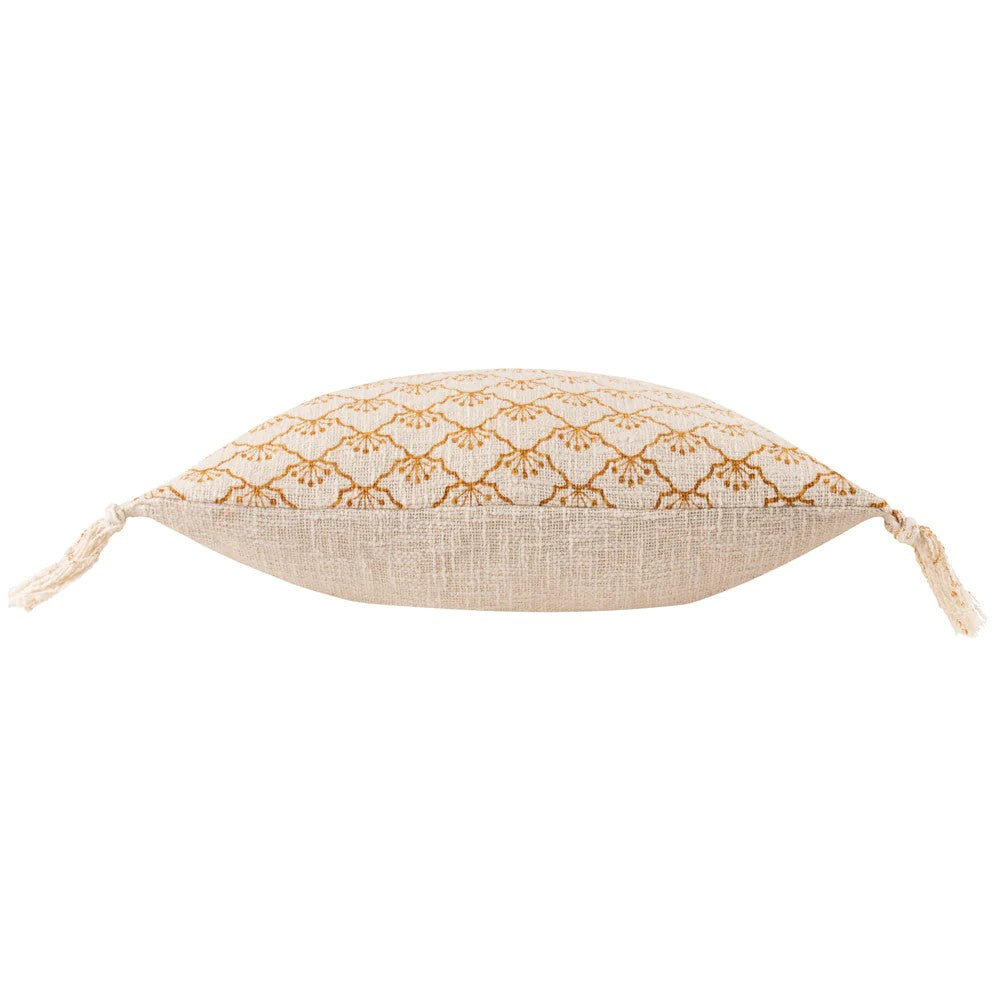 Honey - Side - Yard Saku Fringed Blossom Cushion Cover