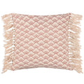 Kilm Red - Front - Yard Saku Fringed Blossom Cushion Cover