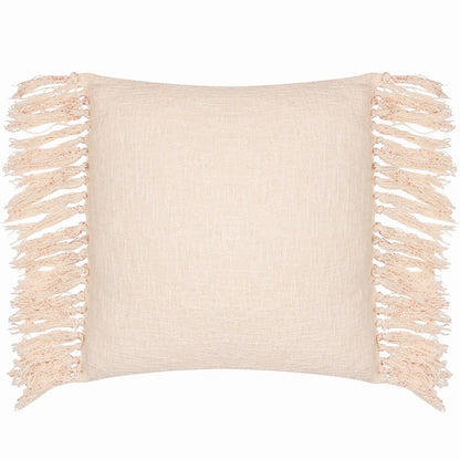 Kilm Red - Back - Yard Saku Fringed Blossom Cushion Cover