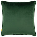 Green - Back - Furn Buckthorn Piped Velvet Bear Cushion Cover