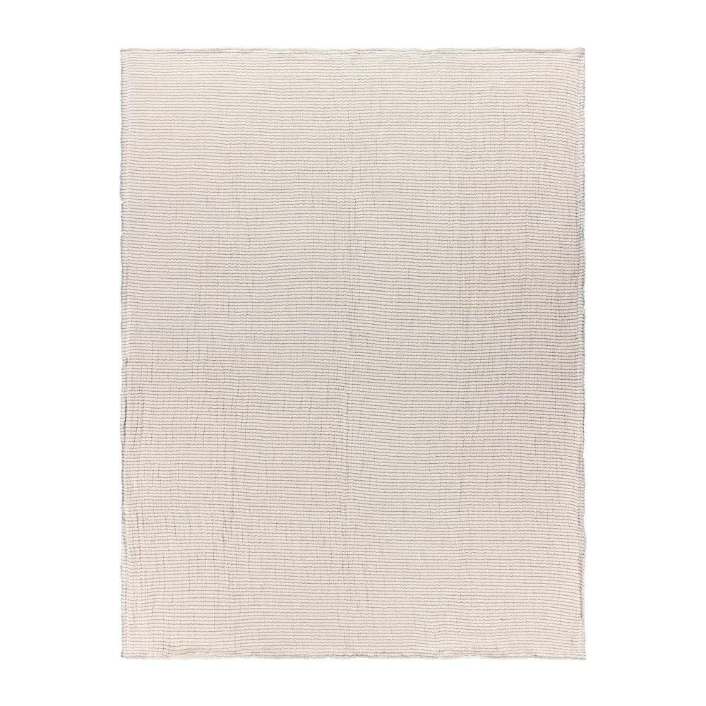 Natural-Pink - Front - Yard Skye Sherpa Stripe Throw