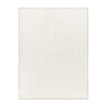 Natural-Pink - Back - Yard Skye Sherpa Stripe Throw